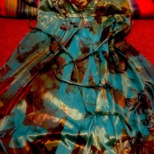 Sleeveless dress for girl. Size: 10. Blue